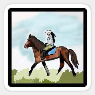 Horse Riding Day Sticker